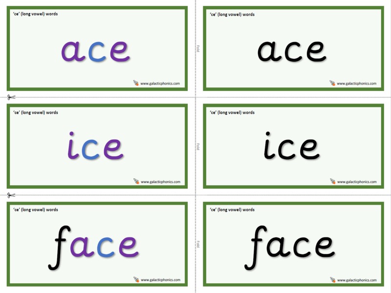 soft c phonics worksheets and games - Galactic Phonics