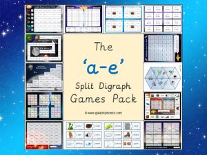 a-e split digraph phonics games pack