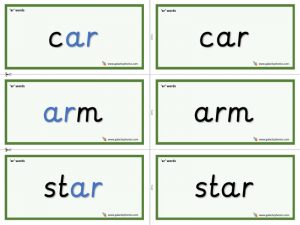 ar word cards