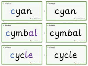 cy word cards