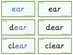 ear word cards