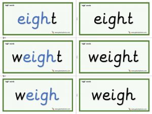 eigh word cards
