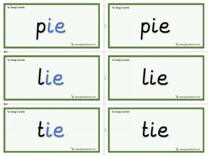 ie (long i) word cards
