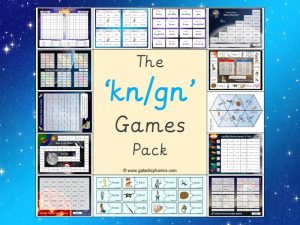 kn and gn phonics games pack