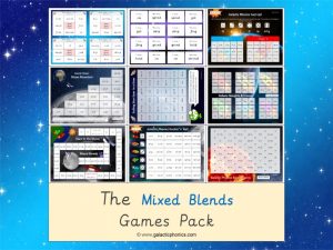 mixed blends phonics games pack