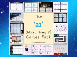 mixed long i phonics games pack