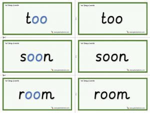 oo word cards