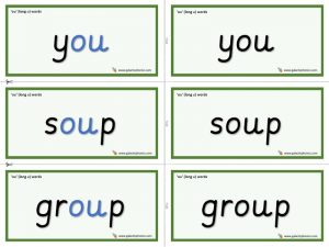 ou (long u) word cards