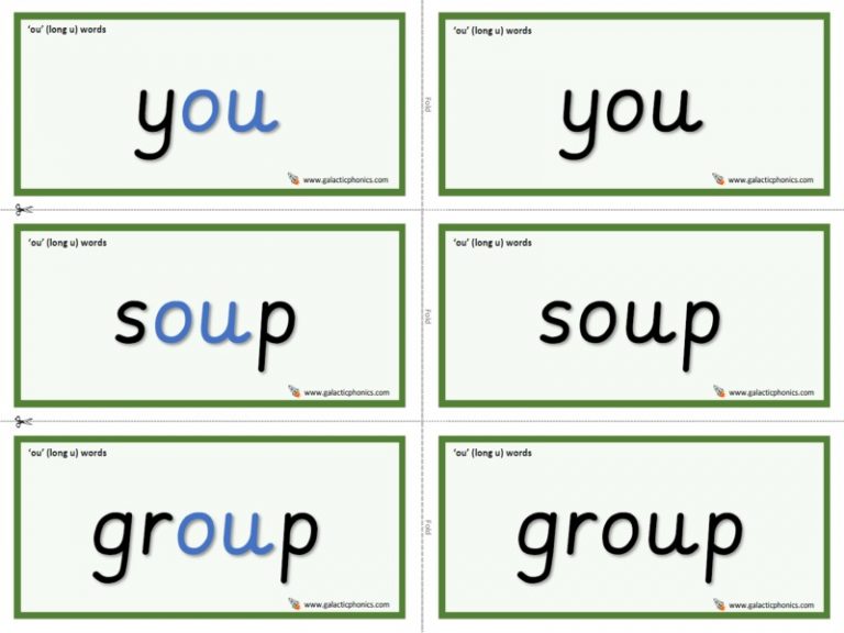 long u phonics worksheets and games - Galactic Phonics