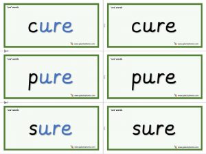 ure word cards