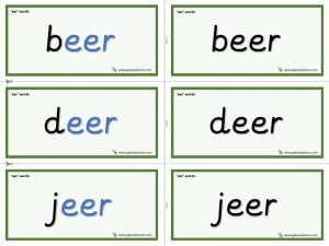 eer word cards