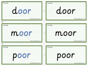 oor word cards