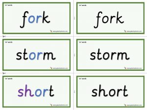 or word cards