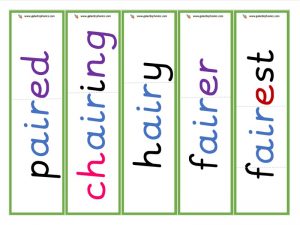 air root word cards
