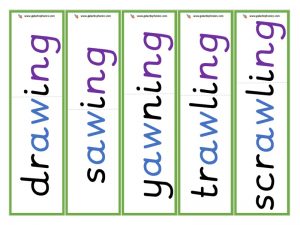 aw root word cards (ing)