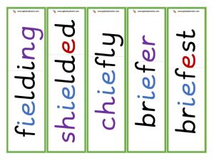 ie (long e) root words