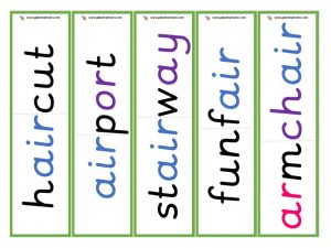 multisyllabic air word cards