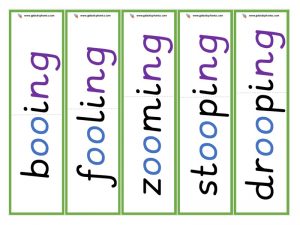 oo root word cards (ing)