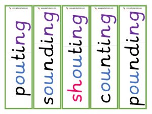 ou root word cards (ing)