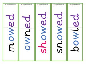 ow (long o) root cards (ed)