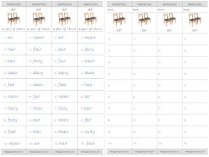 air spelling strips