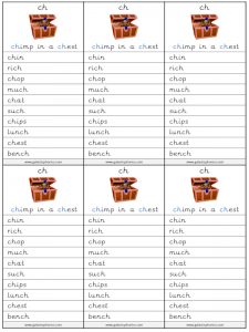 ch spelling lists
