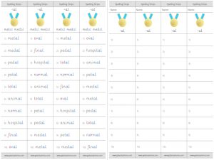 al spelling strips