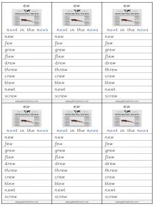 ew spelling lists