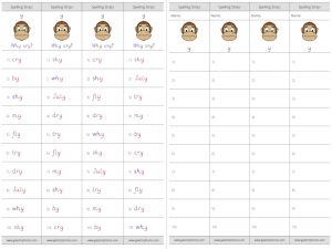 y (long i) spelling strips