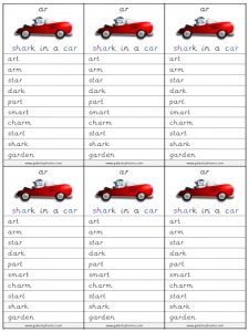ar spelling lists