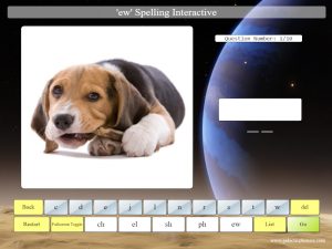 interactive ew phonics spelling game