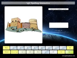 interactive or phonics spelling game