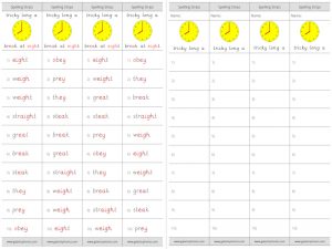 other long a spelling strips