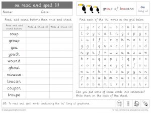 ou (long u) read and spell worksheet (1)