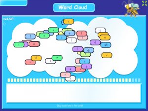 i-e (split digraph) word cloud