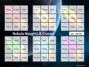 Nebular noughts and crosses game
