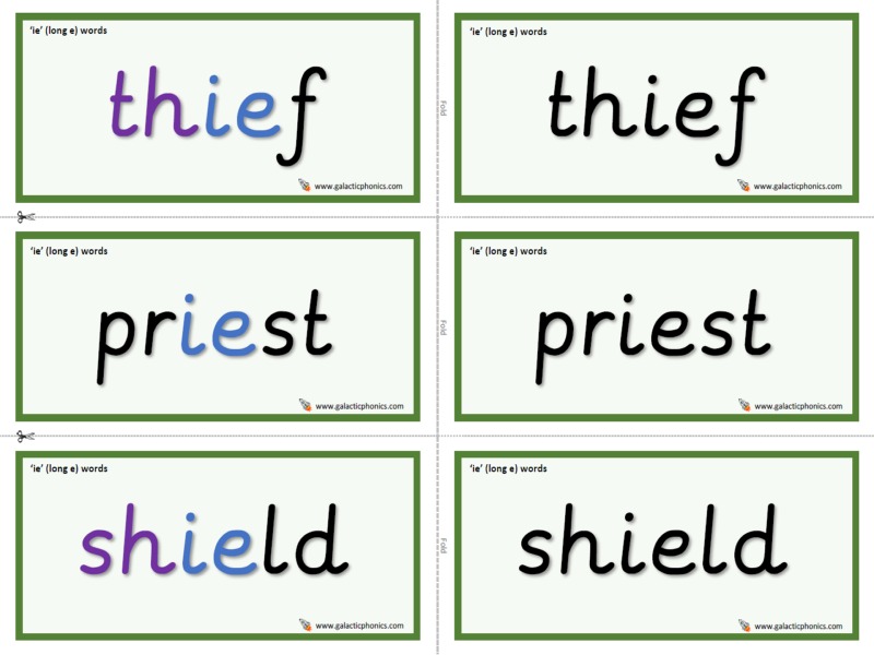 ielonge worksheets and games - Galactic Phonics