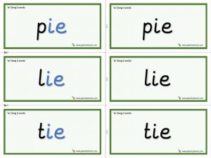 ie (long i) word cards