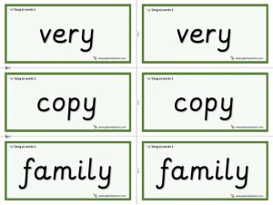 y (long e) word cards (simple)