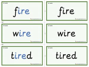 ire word cards