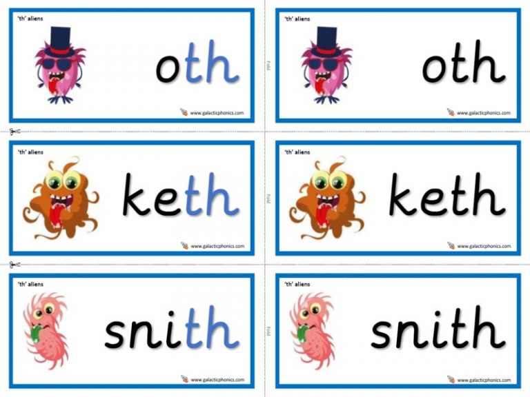 th phonics worksheets and games - Galactic Phonics