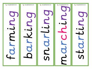 ar root word cards (ing)