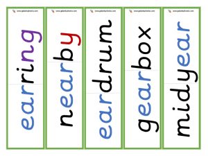 multisyllabic ear word cards