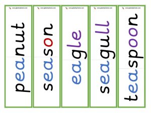 multisyllabic ea word cards