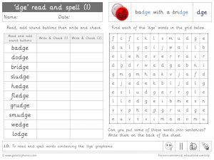 -dge read and spell worksheet
