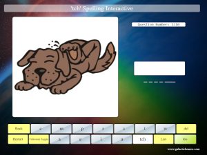 interactive tch phonics spelling game