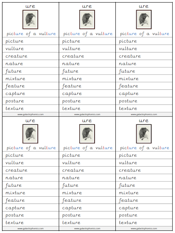Ure Phonics Worksheets